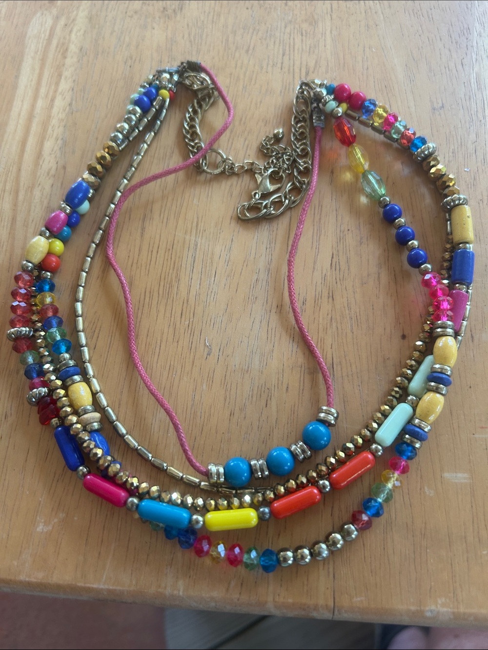 Multicolor Beaded Layered Necklace - Women Jewelry